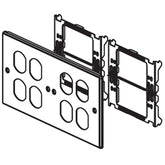 Legrand - Wiremold 4047-2BBBB 6000/4000 Series Four-Gang Overlapping Cover Four Duplex Openings